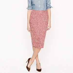 Bouclé tweed pencil skirt sz 4 J. Crew